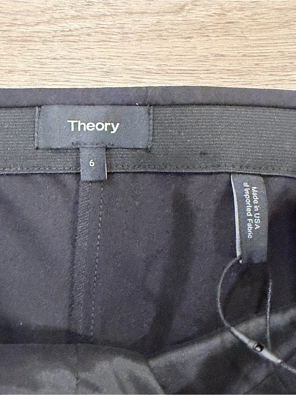 Theory Thaniel Approach Pants Black 6 NWT